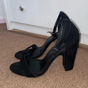 Black Velvet Heels